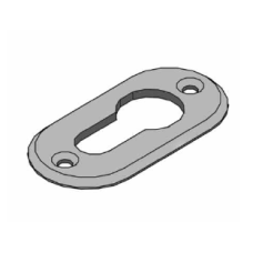 ESPELHO DA FECHADURA NYLON  330 PRETO